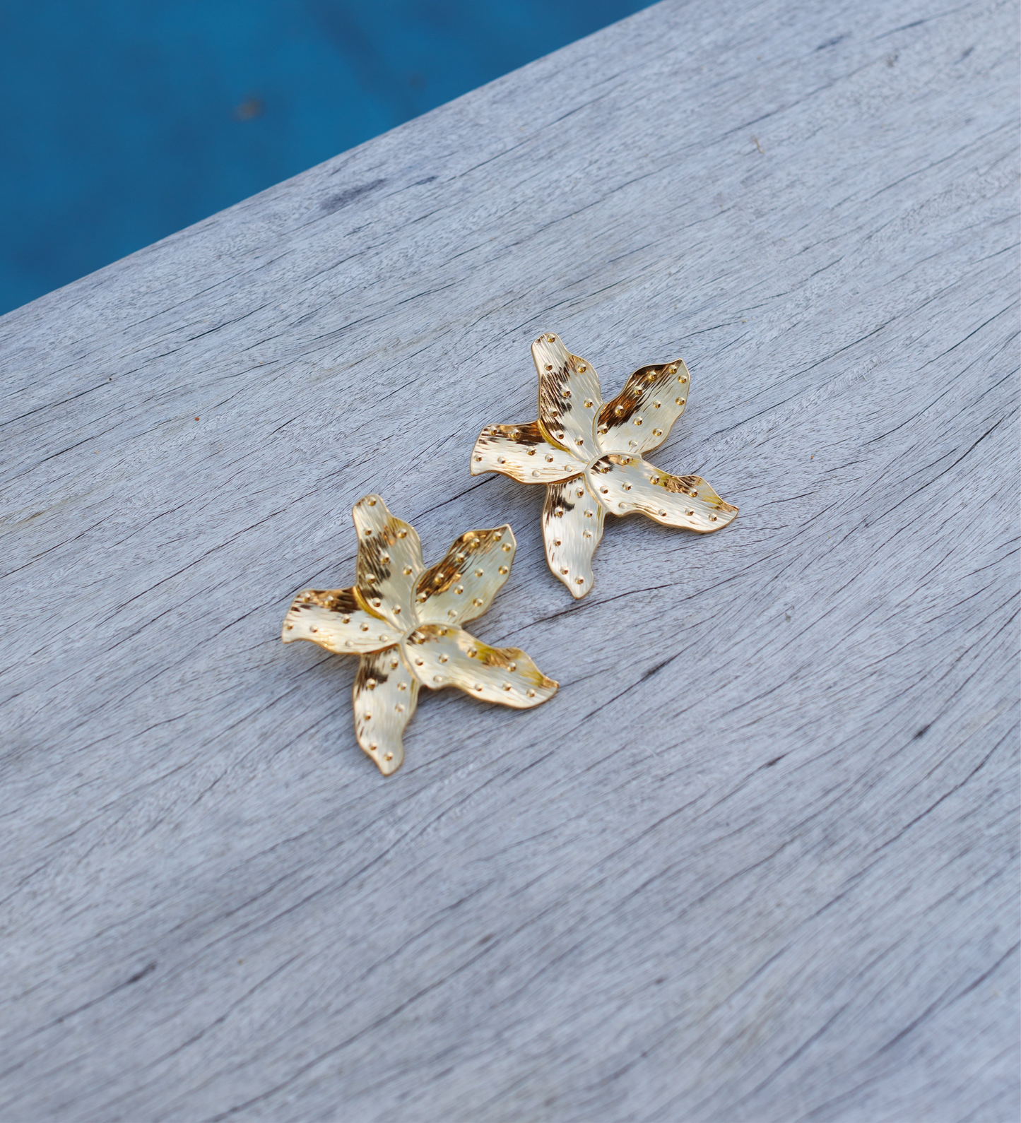 FLEUR DE L'OCÉAN BOUCLES D’OREILLES