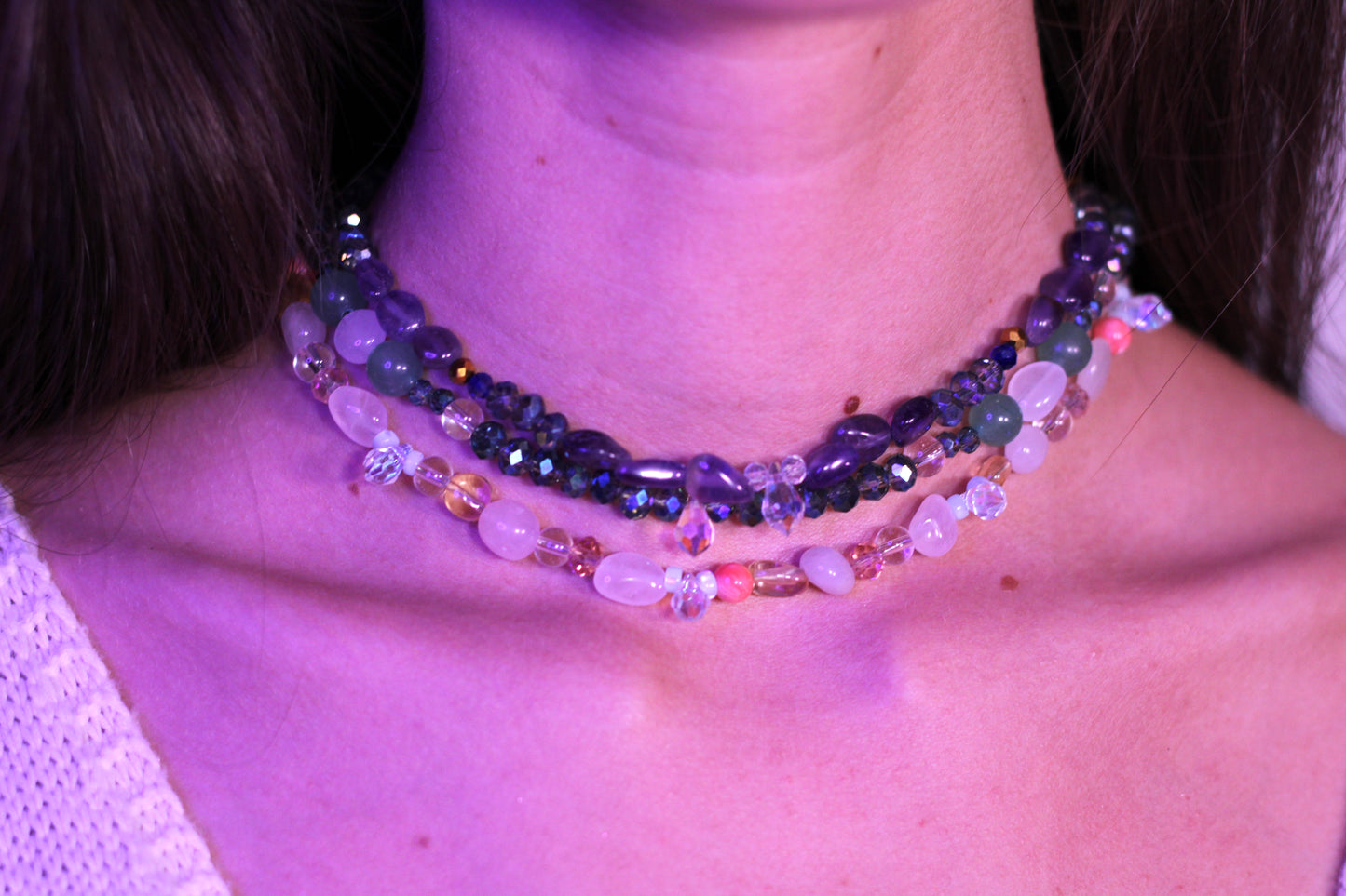 LA VIE EN ROSE CRYSTAL CHOKER