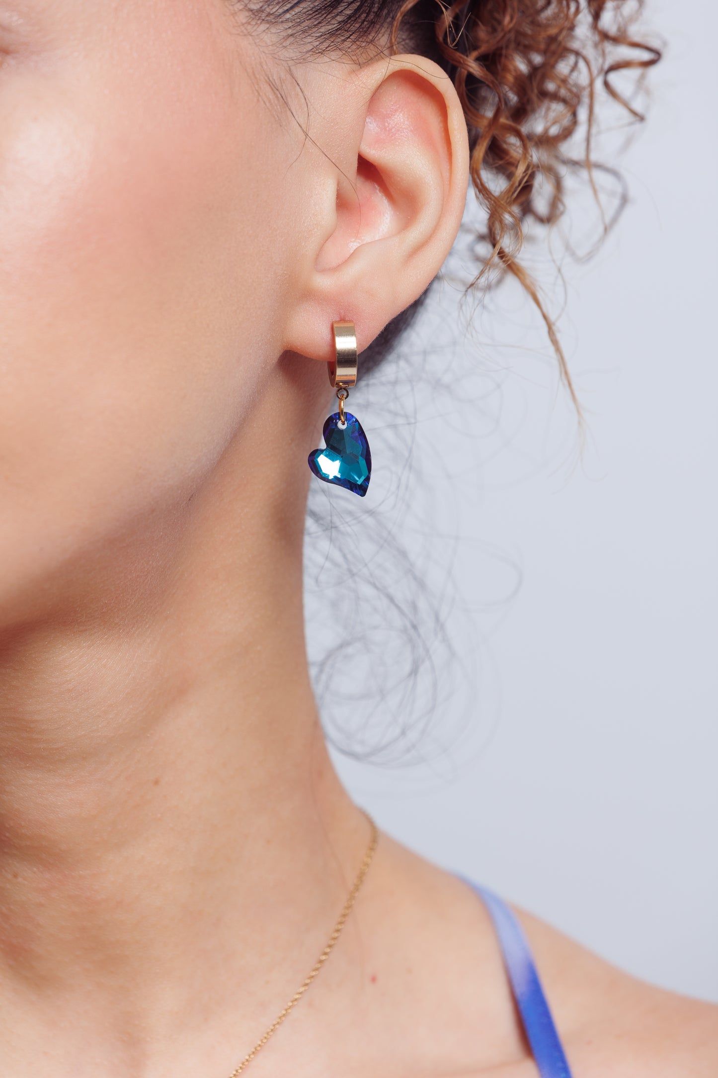 BLEUET BOUCLES D'OREILLES