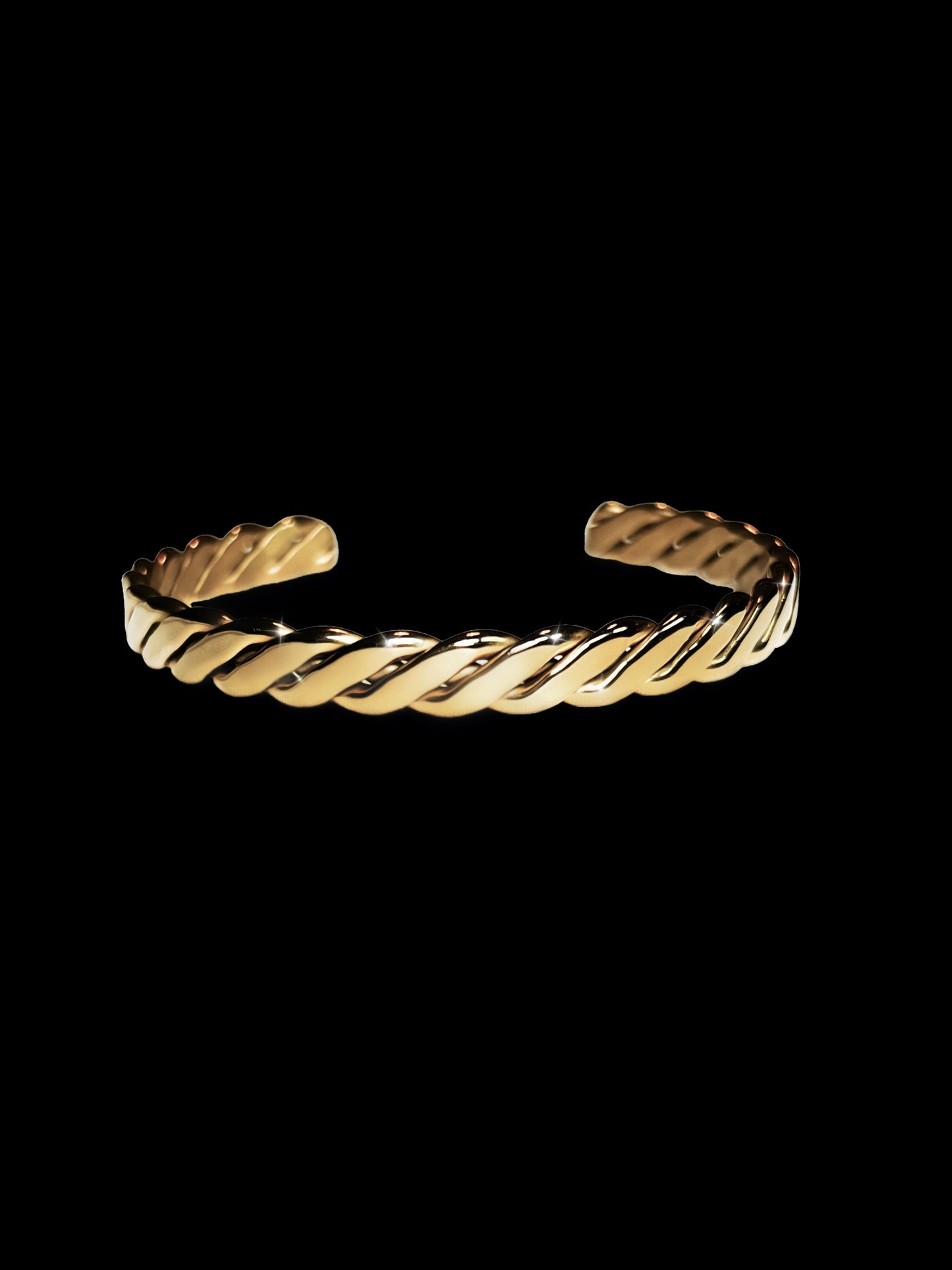 ELEGANCE TWISTED BANGLE BRACELET